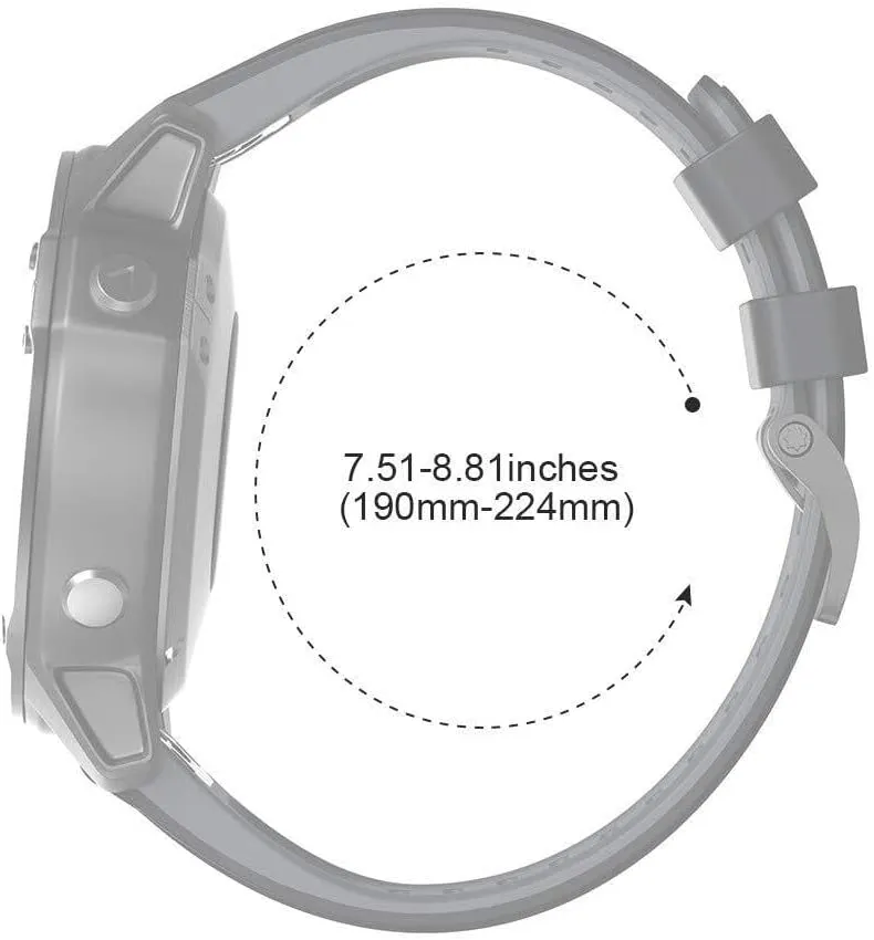 6X/Fenix 6X Pro/Fenix 3/Fenix 3 HR/Descent MK1/D2 Delta PX/D2 tenet truth Charlie Smart watch band For Fenix 7X Watchbands Silicone Sport Watch Strap for Fenix 5X/5X Plus/Fenix 