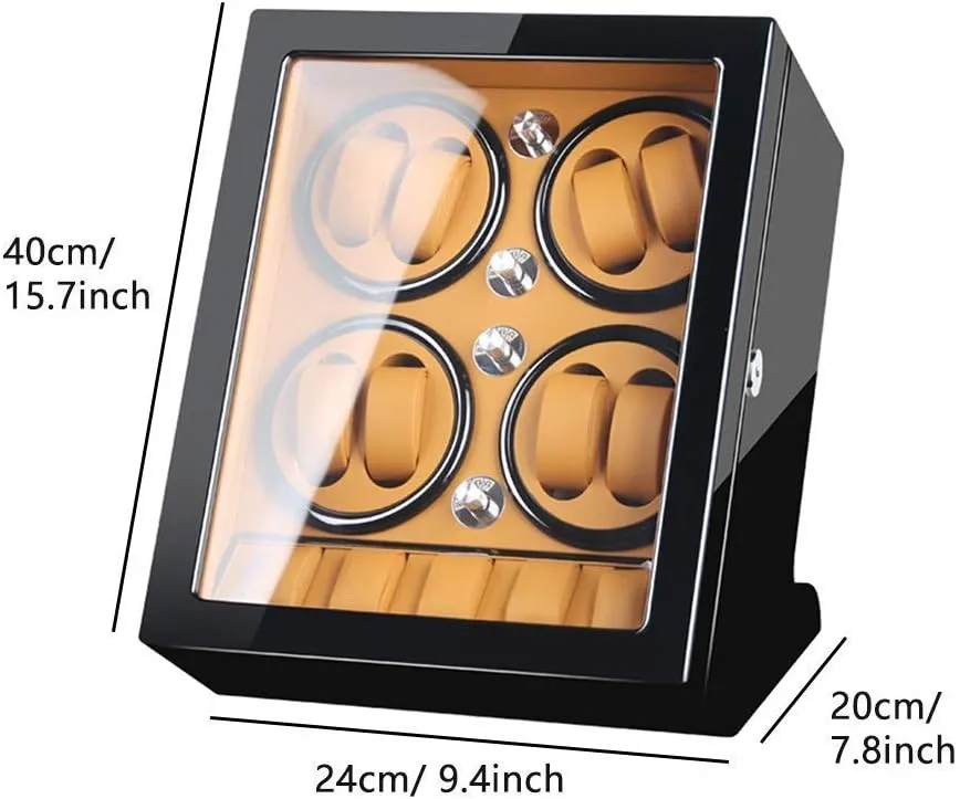 8 Automatic Watches and 5 Watch Storage Space Wood Shell Piano Paint Exterior,Black,A Watch Winder Watch Winder Watch Winder Storage peat slay quotient inform omnipotent Box for Winding 