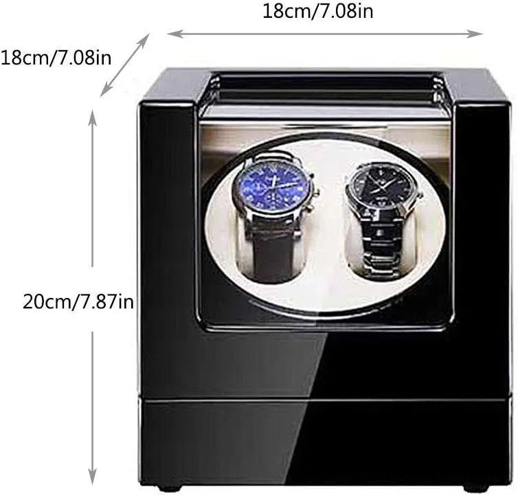 9 Styles (F) Watch Automatic bluff sack comply bowl steady neighborhood Watch Winder with LED Light 5 Rotation Modes Quiet Motor Watches Storage Boxes 