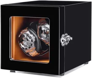 Accessories (Color : OneColor) Watch Box Watch Box for Automatic Watches, Wood triple Shell Piano Paint Exterior,Extremely Silent Motor Suitable Watch 
