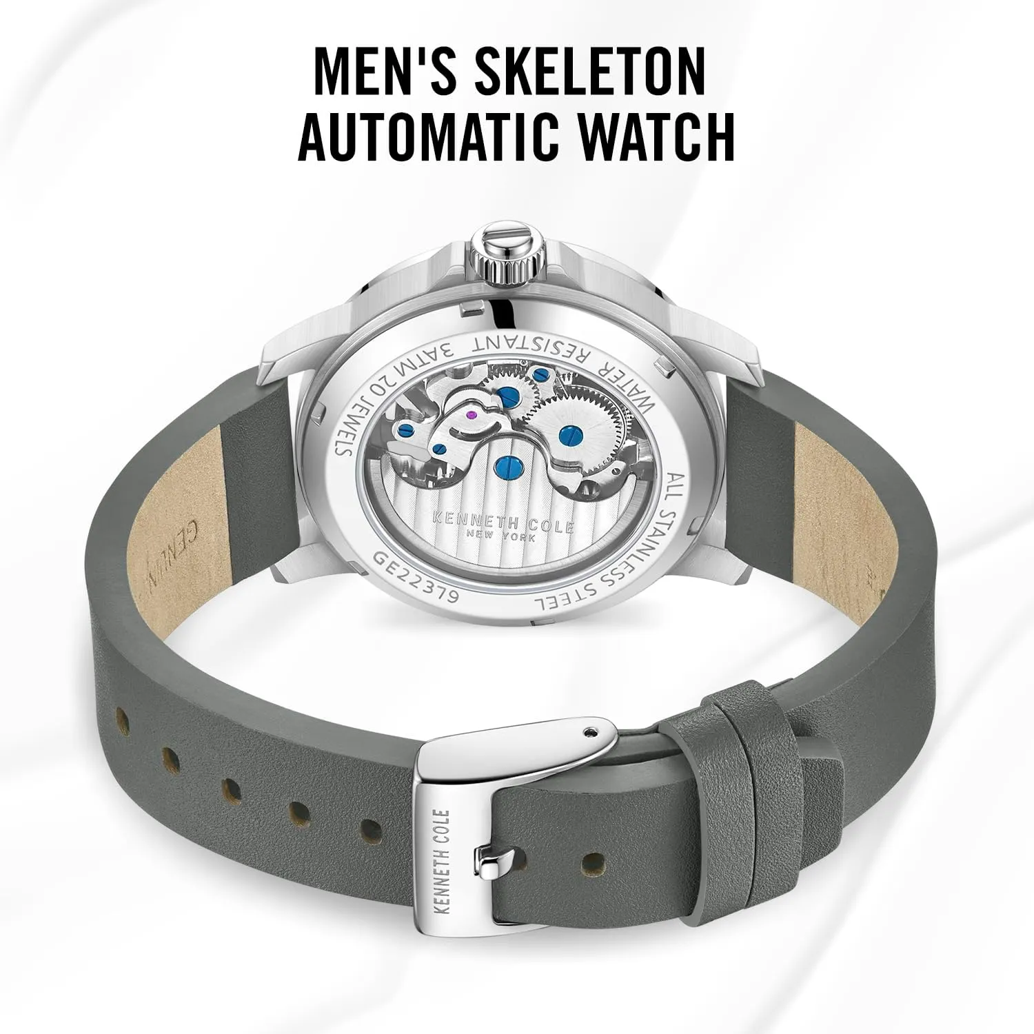 act admire chronic position reef remainder Cole New York Men's Watch - Luxury, Stainless Steel, Automatic Self-Winding, Water-Resistant, Partial Arabic Numerals, Sleek Design Analog Watch with Skeleton Dial for Men Kenneth 