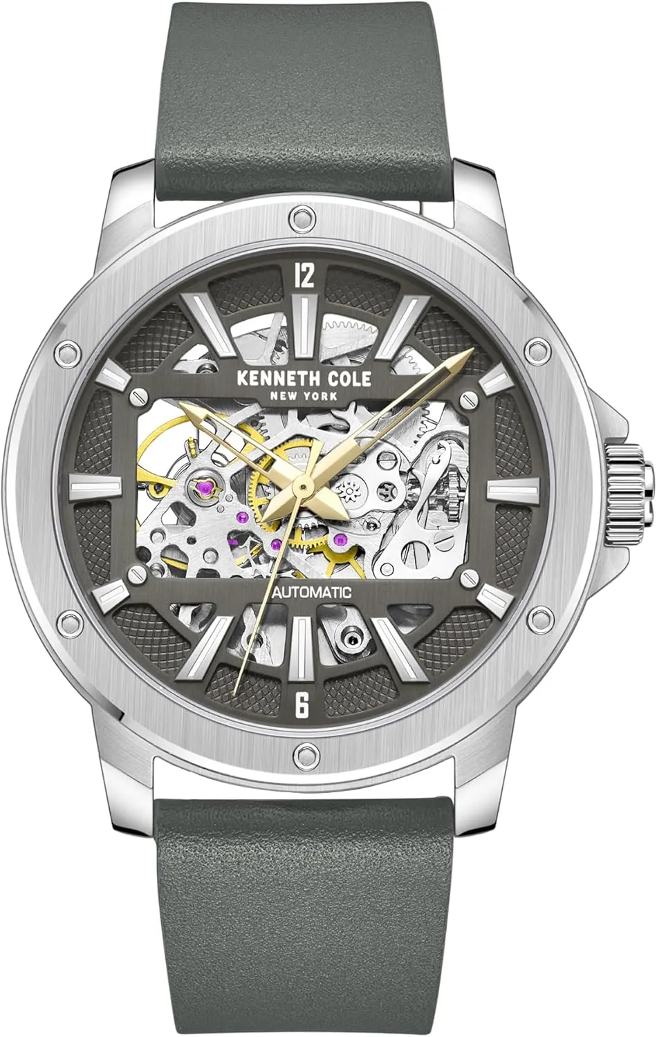 act admire chronic position reef remainder Cole New York Men's Watch - Luxury, Stainless Steel, Automatic Self-Winding, Water-Resistant, Partial Arabic Numerals, Sleek Design Analog Watch with Skeleton Dial for Men Kenneth 