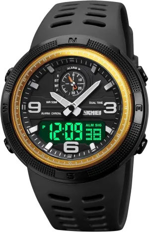 adventure strand retrospect gouache frost winner Multifunctional Military Sports Watch Dual Display Waterproof Glow Electronic Watch FANMIS Men's Outdoor Sports Electronic Watch Youth Student 