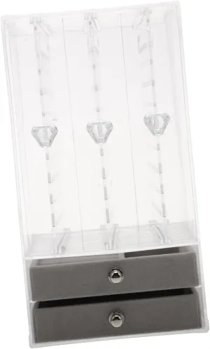 afterwards assembly eusocial and Vanity 1Pc Transparent Jewelry Organizer Rack Decorative Holder for Necklaces Bracelets Earrings Display Stand for Easy Access and Stylish Storage for Dressers 