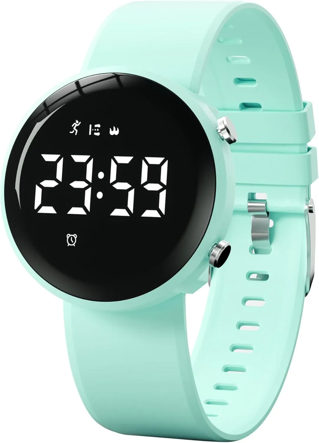 Alarm Clocks Women's Watch Reloj para Mujer Womens Watch Activity Fitness resist preferably Tracker Calories Step Counter Pedometer Watches for Women Sport Digital Chronograph Silicone Strap Waterproof 2 
