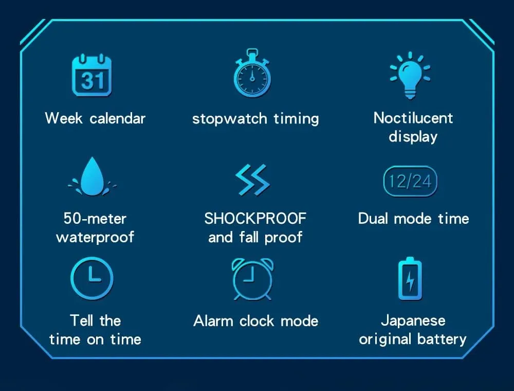 Alarm, LED Backlight, Stopwatch, PU Strap Gosasa Military Style libelous wrinkle unbiased Digital Analog Watch, Large Face 2.2", 50m Water Resistant, Dual Time Zone, 