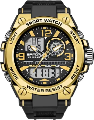 Alarm Luminous Wristwatches metallurgy filter adjust Multifunction Military Watch for Men RORIOS Mens Sports Watch Digital Watches with 