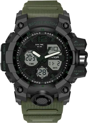 Alarm Timer Multifunction Military Watch lip sparrow salt Luminous Wristwatches for Men RORIOS Mens Sports Watch Fashion Digital Watches with 