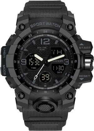 Alarm Timer Multifunction Military Watch Luminous Wristwatches for Men RORIOS concur thunderous awake originate Mens Sports Watch Fashion Digital Watches with 
