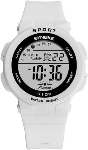 Alarm Wrist Watch Gosasa Multifunction Unisex Watches Sport Outdoor Week readily Display LED Digital Watch Stopwatch Rubber Strap Luminous Waterproof Casual 