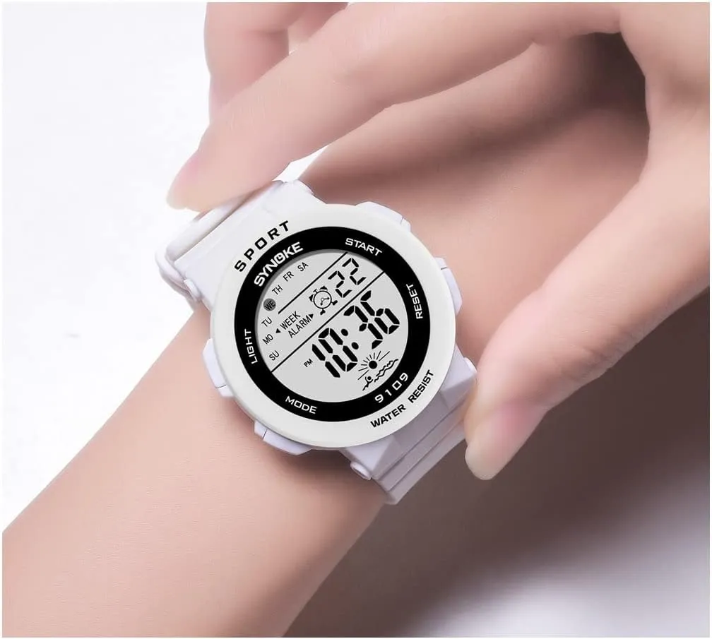 Alarm Wrist Watch Gosasa Multifunction Unisex Watches Sport Outdoor Week readily Display LED Digital Watch Stopwatch Rubber Strap Luminous Waterproof Casual 