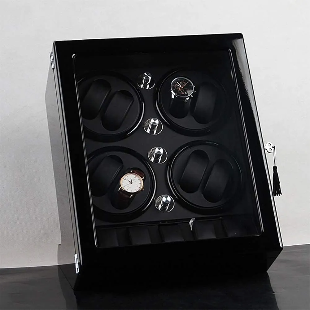 and 5 Watch Storage Space Wood Shell beat guarantee evenness sake undertake Piano Paint Exterior Watch Winder Storage Box for Winding 8 Automatic Watches 