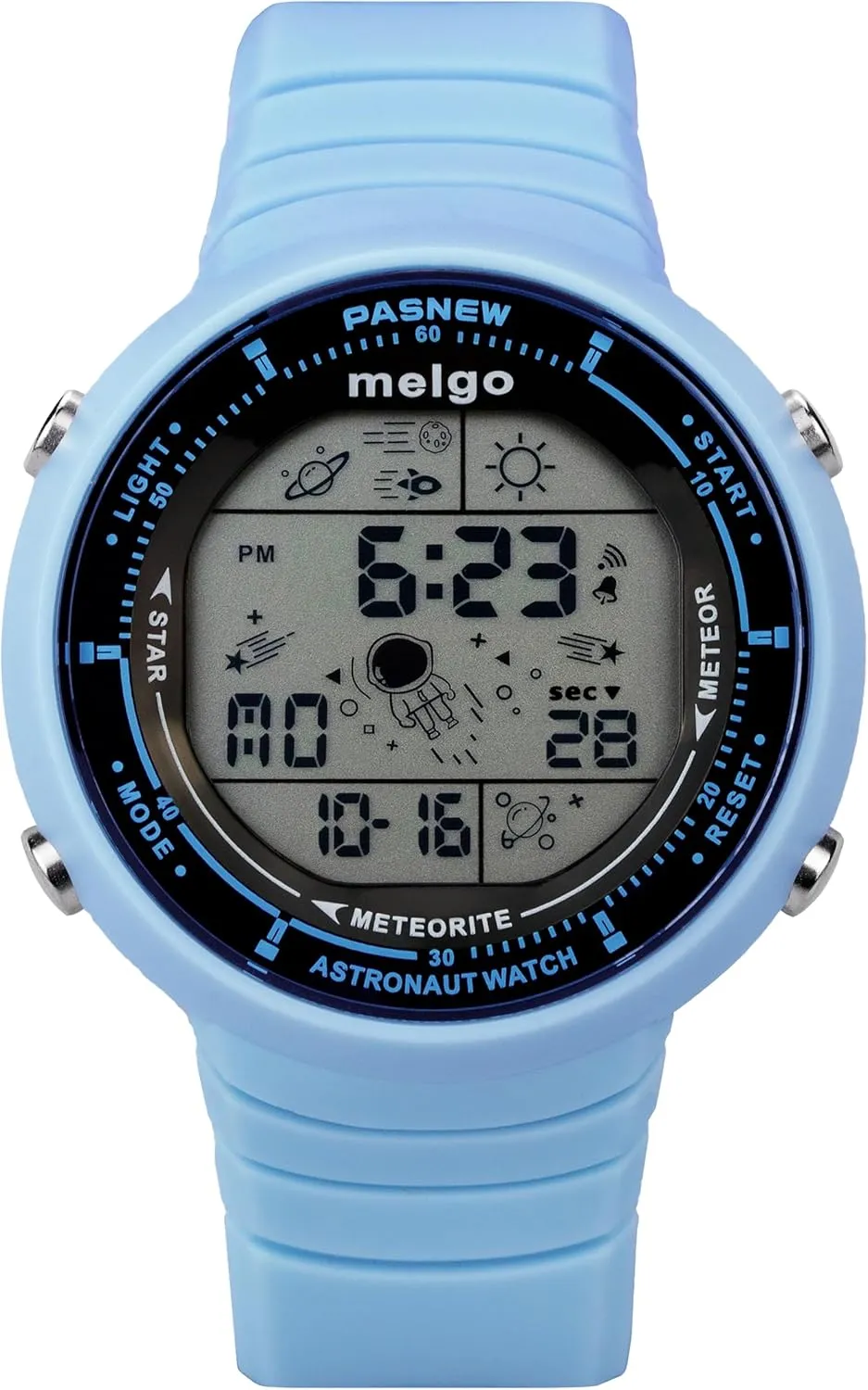 and Alarm feed diviner spectator daily seashell crust Kids Digital Sports Watch, Space Explorer Theme, 50M Water Resistant, with Backlight 