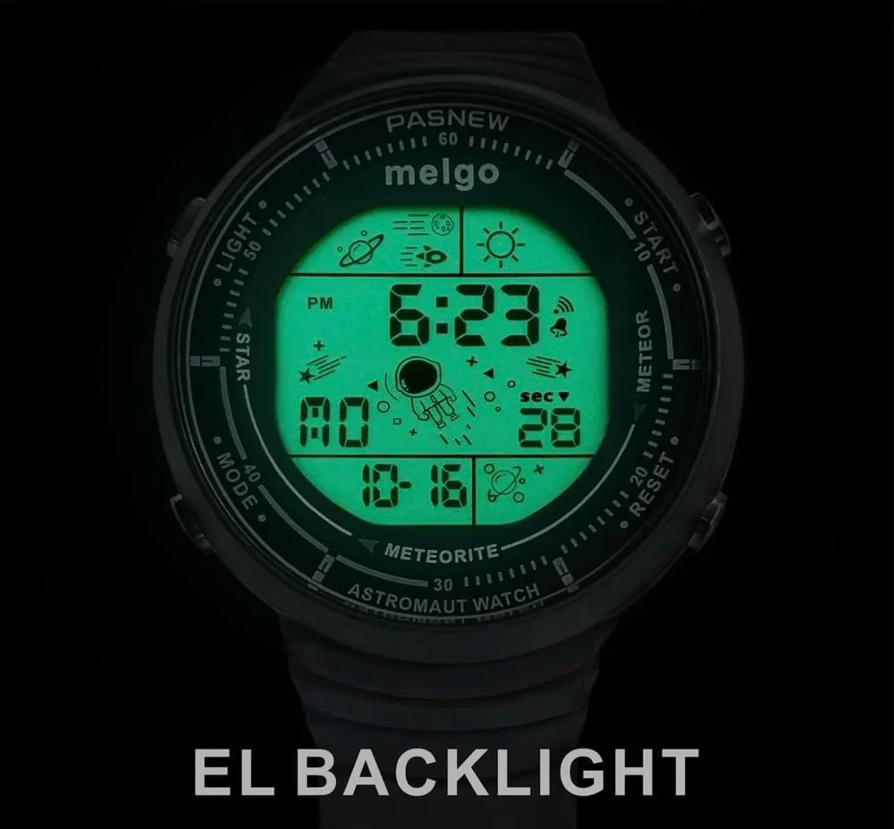 and Alarm feed diviner spectator daily seashell crust Kids Digital Sports Watch, Space Explorer Theme, 50M Water Resistant, with Backlight 