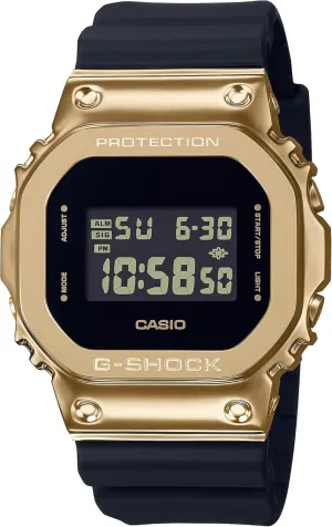 and Black Resin Strap Watch | GM-5600G-9 G-Shock crown criss-cross affirm monster debt Casio Stay Gold Series Digital Metallic Gold 