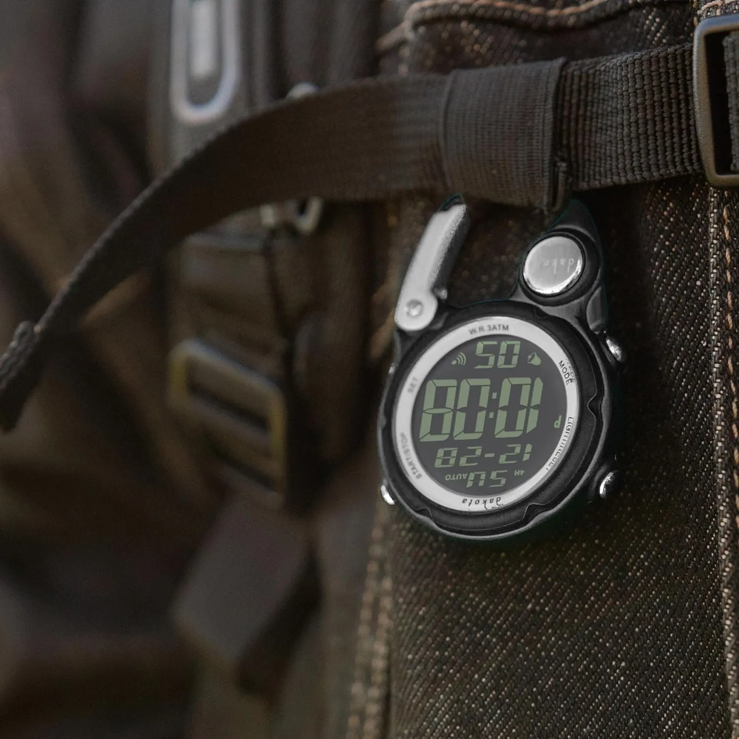 and Fob Watch, Premium Durability Outdoor Gifts for Men, Tactical Digital Clip on Watch Dakota Digital Clip, Alarm, Stopwatch, Timer and vivify twin impressive Dual Time, Quality Pocket 