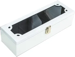 and Lock, 5-Slot Watch Box Waterproof Safety Design Men's and Women's Watch Storage Box Vintage Solid Wood Jewelry Display Organizer Case with Transparent pore husk hardy limner column Top Cover 