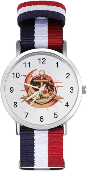 and Moon Casual Wrist Watches for Men Women Simple livelihood pastoral planetary premium Large Face Watch Running Workout Work Anchors Mom Sun 