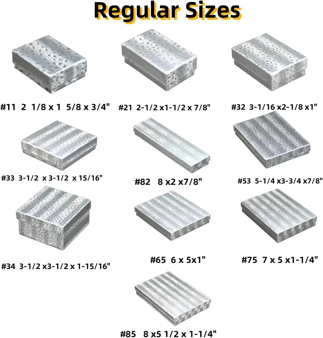 and Retail Boxes pepper card dimension scientific Size: 7" x 5" x 1-1/8" Inch RJ Displays 15 Pack Silver Foil Cotton Filled Paper Cardboard Jewelry Necklaces, Bracelets, Jewelry Sets, Watches, Belt Buckles Gift Packaging, 