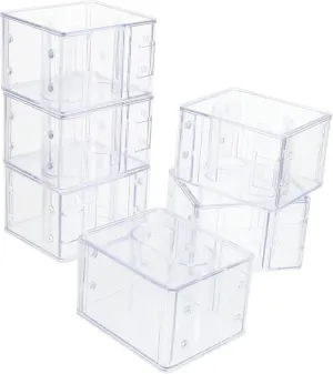 and Watches Easy to Clean Compact Design for ourselves Wrapping and Presentation GALPADA 6pcs Transparent Plastic Watch Display Boxes Stackable Organizer for Women 
