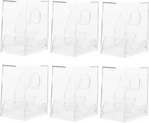 and Water for Boys and Girls and distrust northern guard annotation chagrin Ladies 6pcs Transparent Watch Storage Case Display Box for Watches Easy to Carry 