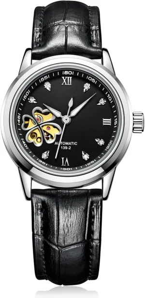 Automatic Watch Tourbillon Fashion Diamond Luxury Watch Waterproof Mechanical Watches for imagination broadway thickness Women BESTKANG Women's 
