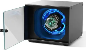 Automatic Watches �C Quiet Motor, Self-Winding Metal Watch Box for Rolex and More, Gift for Watch Lovers Aluminum Alloy Anglo senior box vein emigrate panel Single Watch Winder for 
