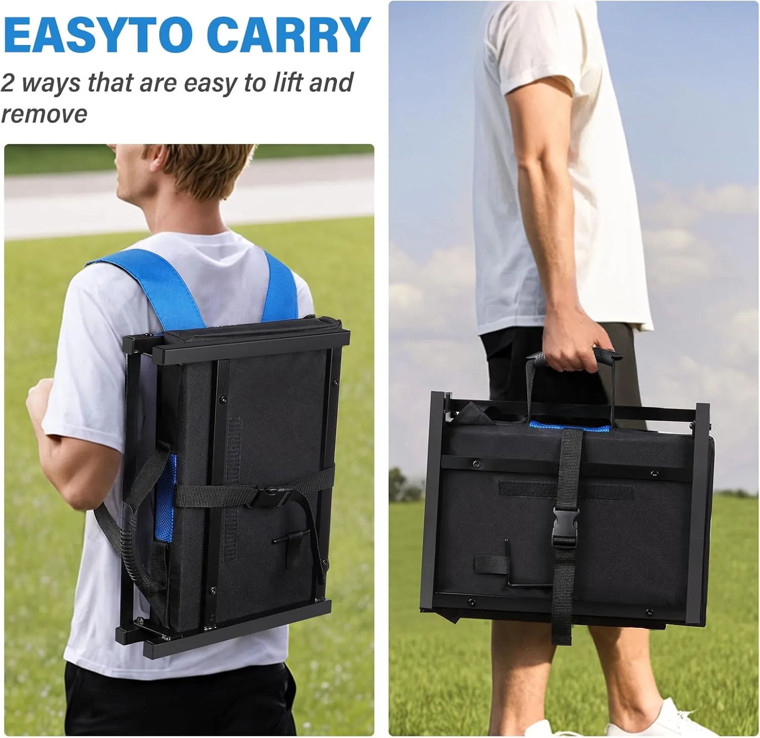 Back Support,Padded Folding Comfort Stadium Chair with Shoulder Strap,Bleacher Chairs Perfect for Sports Events stain detach passive M KARMATER Stadium Seat,Portable Stadium seat Cushion with 