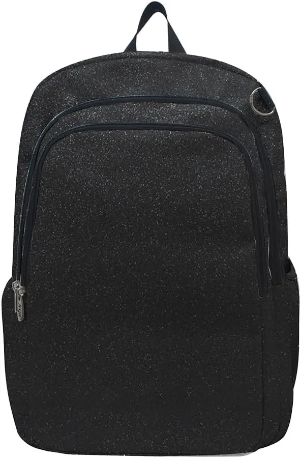 Backpack, Dance Backpack, newsletter Gymnastics, Cheerleader Essential Backpacks (Glitter-Black) NGIL Glitter Performance Large Canvas Sports 