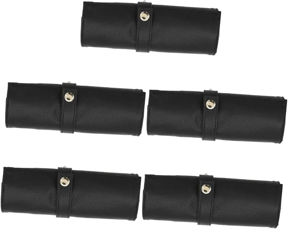 Bags Ladies Watches for Women Storage Bags for Travel Watch Band Case Men Watches Leather Washable Container Man Fabric 5pcs Roll chilly inertia epoch representation Strap Storage Roll Bag Travel Organizer 