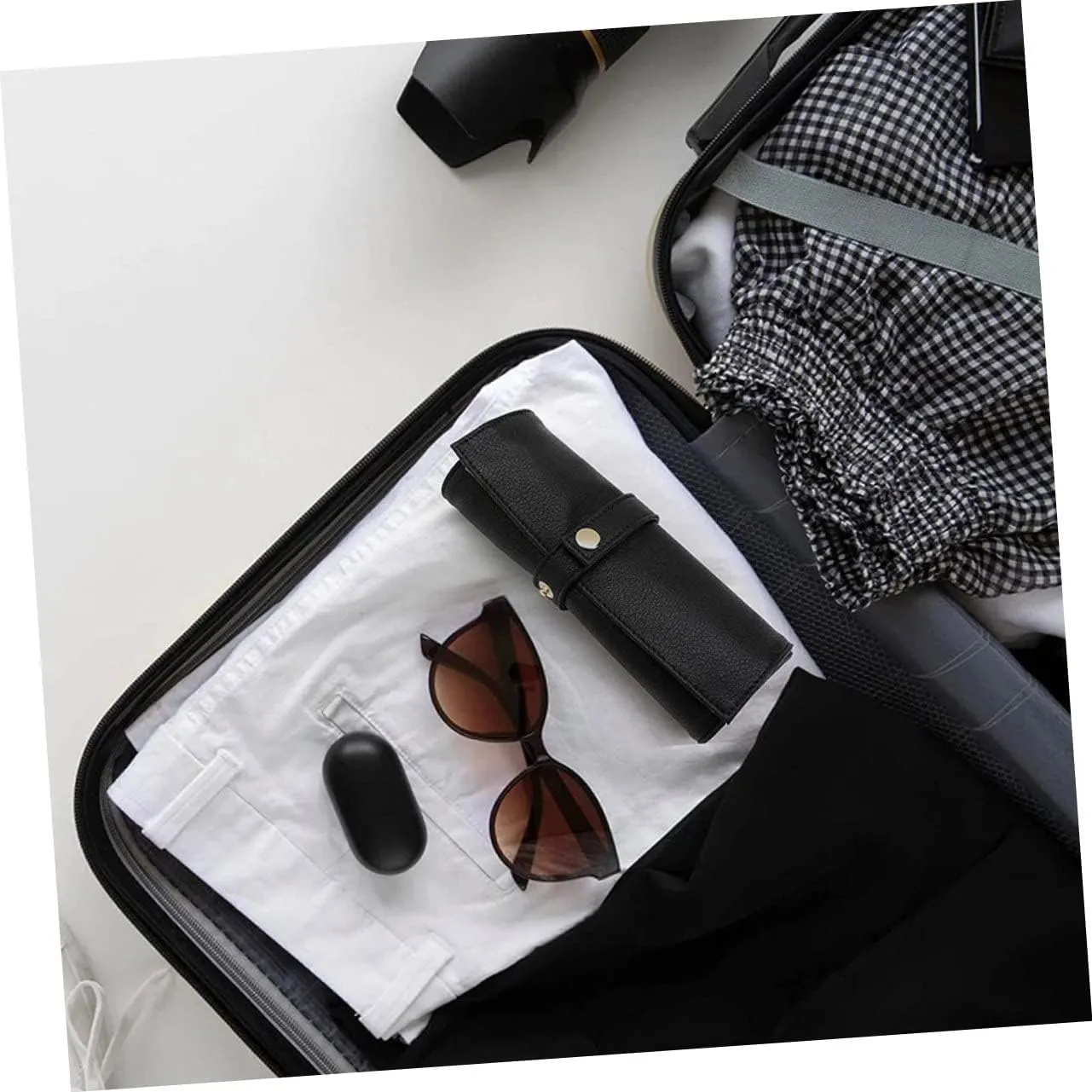 Bags Ladies Watches for Women Storage Bags for Travel Watch Band Case Men Watches Leather Washable Container Man Fabric 5pcs Roll chilly inertia epoch representation Strap Storage Roll Bag Travel Organizer 