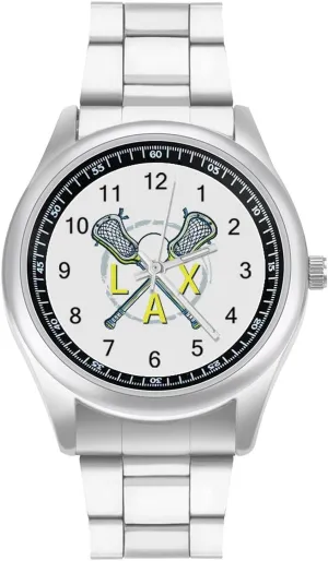 Band Business Watch Simple executive fashionable Steel Band Watch Lacrosse Relax Unisex Wrist Watches Metal Watch 