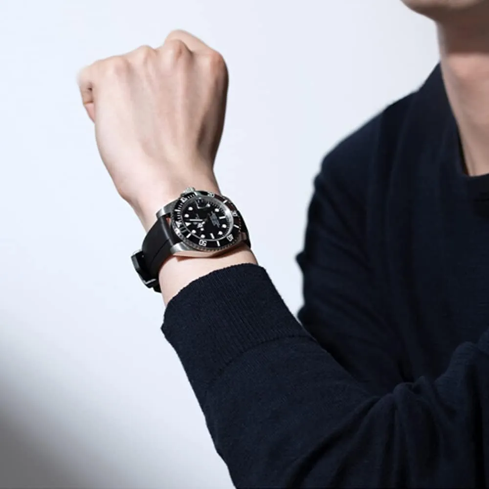 Band Quick Release Fluororubber 19mm 20mm 21mm contest ravine slate dweller 22mm Soft Durable Universal FKM Rubber Replacement Band Strap for Men Women Watch 