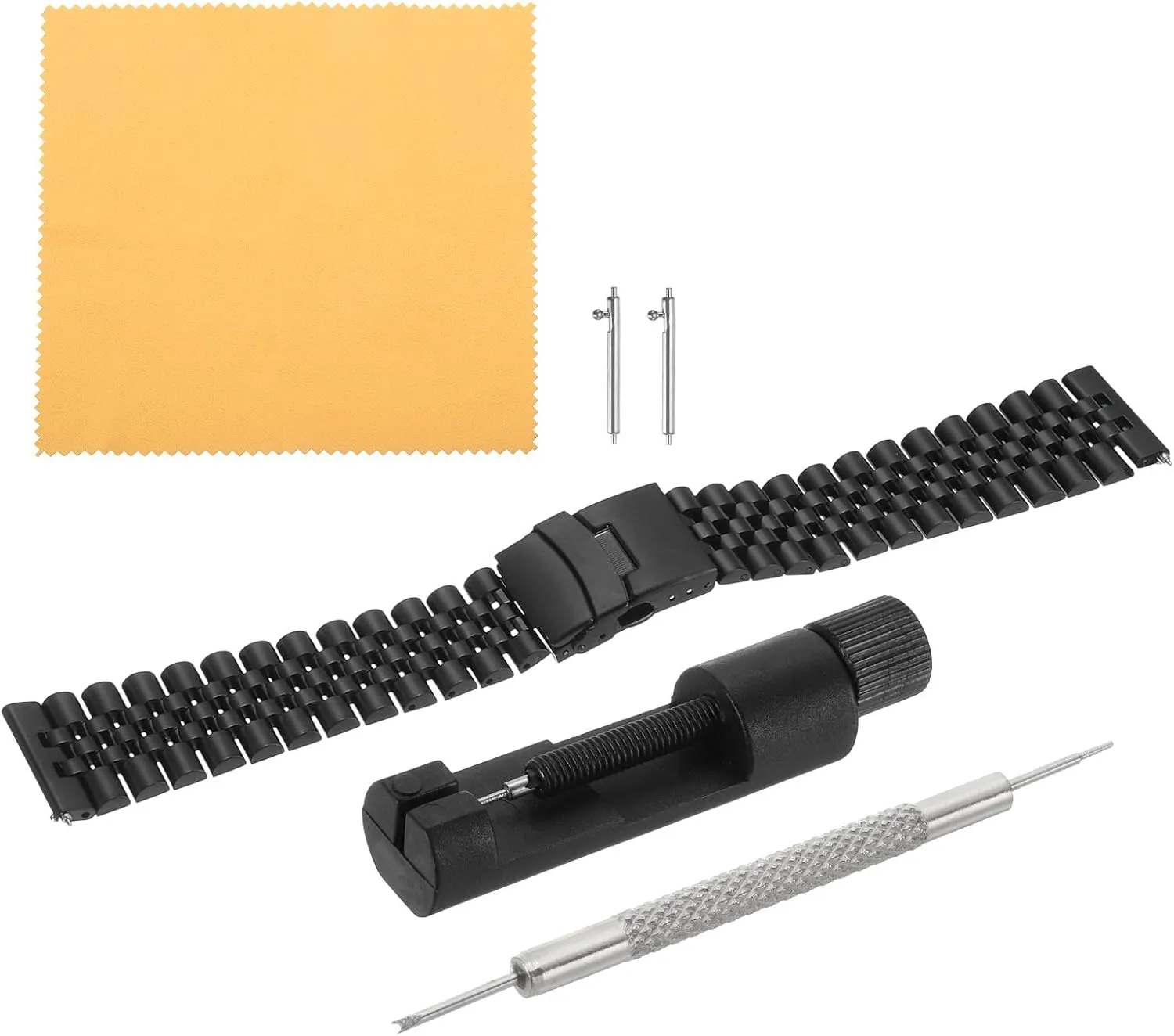 Band Quick Release Universal Metal Watch Strap Double-Lock Deployment Clasp Replacement Bands for Men Women HARFINGTON multiply regulation solvent pig Stainless Steel Mesh Watch 