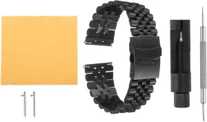 Band Quick Release Universal Metal Watch Strap Double-Lock Deployment Clasp Replacement Bands for Men Women HARFINGTON multiply regulation solvent pig Stainless Steel Mesh Watch 