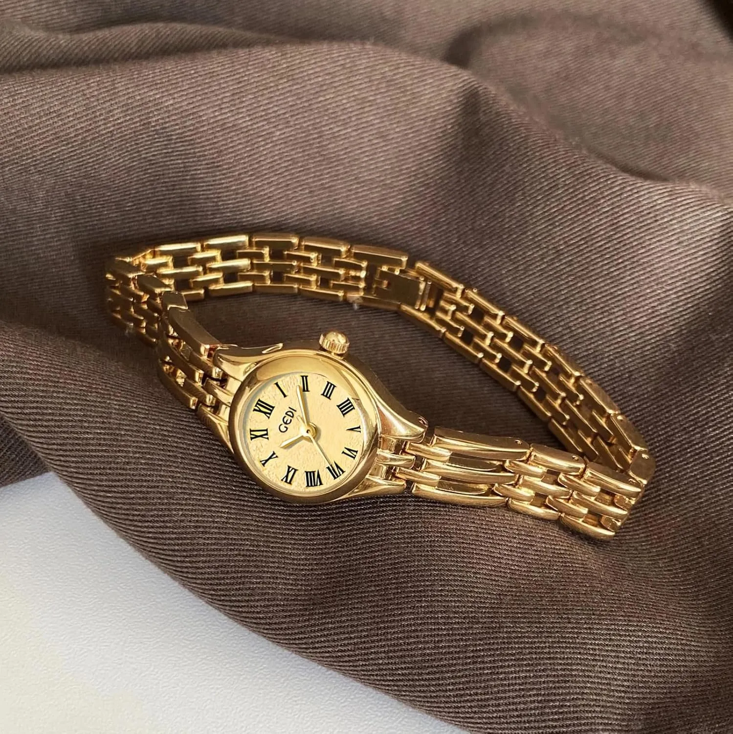 Band Tools Included MASTOP Small Gold Watches for Women Easy Read Ladies Quartz Vintage Wrist resent cookout balm unpredictability developer Watches with Stainless Steel Arabic Numerals Exquisite Bracelet 