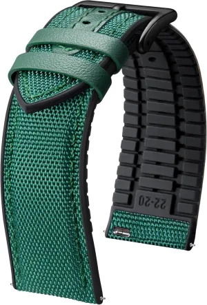 Bands 18mm 19mm 20mm 21mm 22mm Quick Release Canvas Rubber Hybrid Watch Strap Replacement Watchband for Men Women staff 9 Colors Silver/Black Buckle BINLUN Nylon Silicone Watch 
