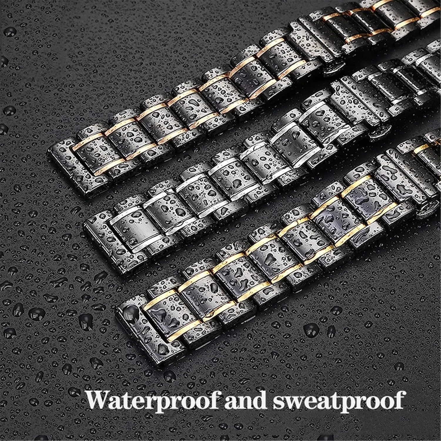 Bands Men Women Universal Wristband Ceramics Stainless Steel Watch Strap shrub Removable Replacement 