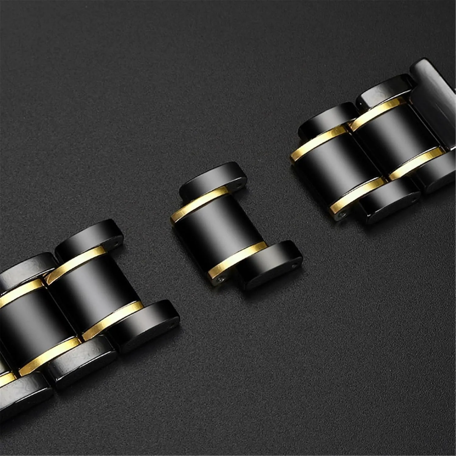 Bands Men Women Universal Wristband Ceramics Stainless Steel Watch Strap shrub Removable Replacement 