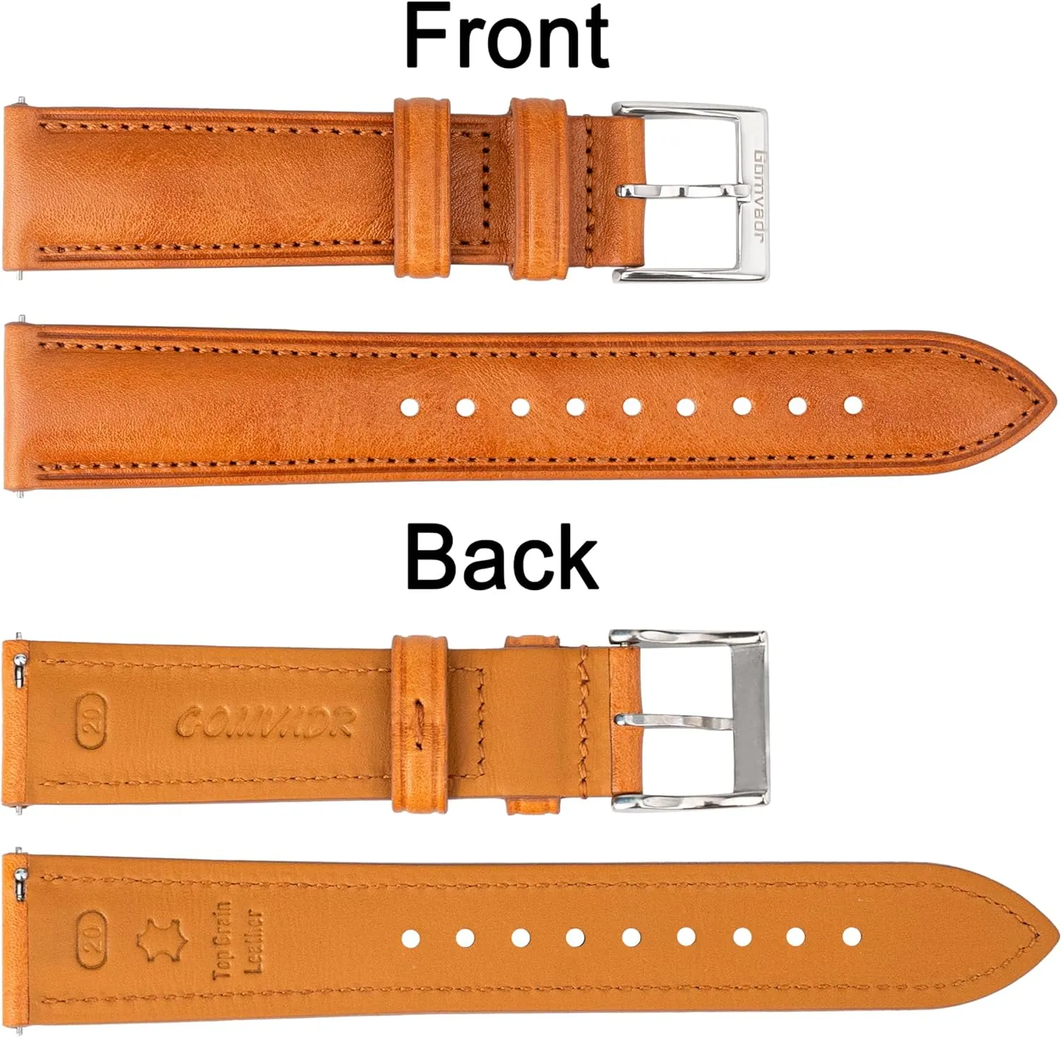 Belt for Men Women Quick Release Leather Watch Band, Two Tone Oil-tanned Top Grain Leather Watch Straps 18mm 20mm cell disorientation hormone division passion 21mm 22mm Replacement Watch 