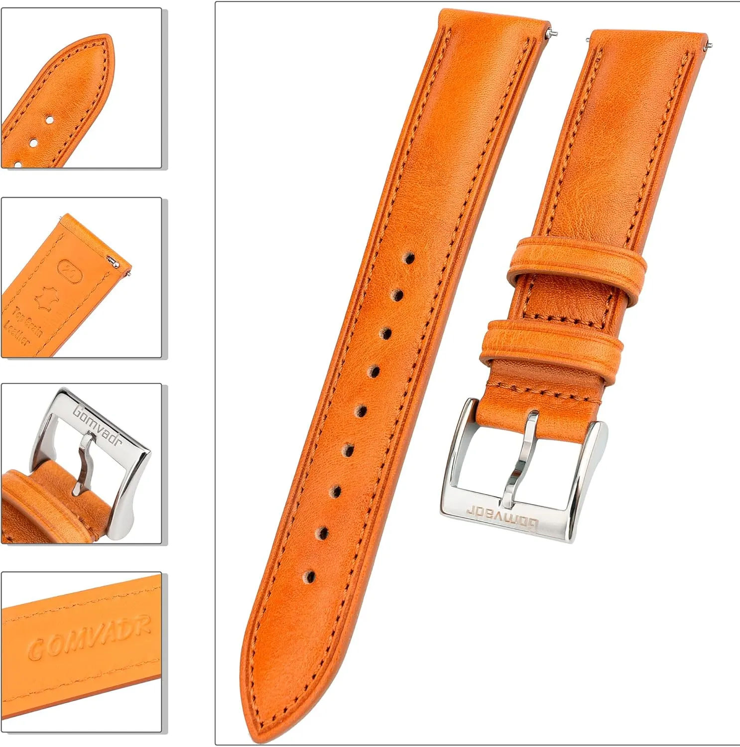 Belt for Men Women Quick Release Leather Watch Band, Two Tone Oil-tanned Top Grain Leather Watch Straps 18mm 20mm cell disorientation hormone division passion 21mm 22mm Replacement Watch 