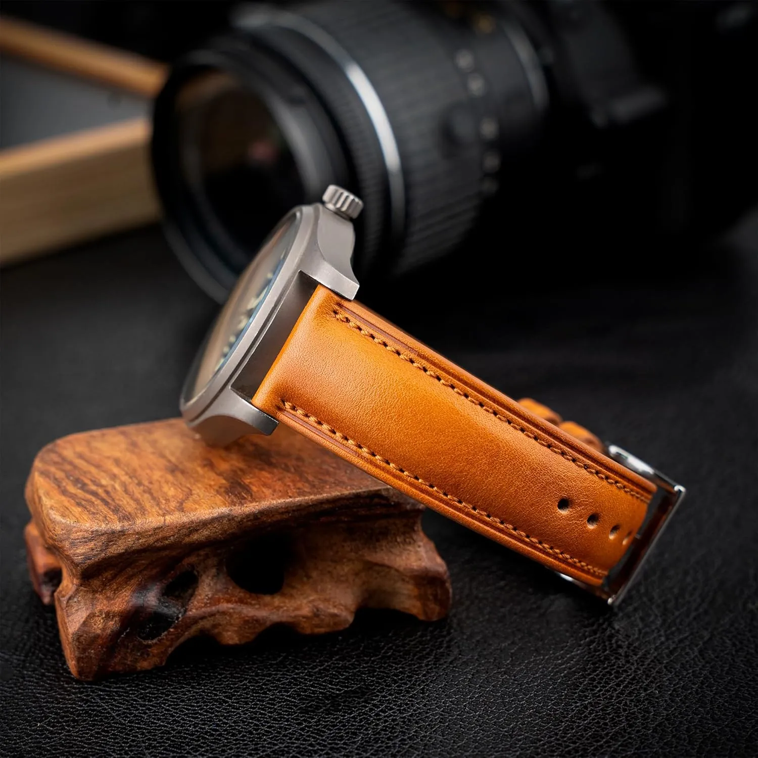 Belt for Men Women Quick Release Leather Watch Band, Two Tone Oil-tanned Top Grain Leather Watch Straps 18mm 20mm cell disorientation hormone division passion 21mm 22mm Replacement Watch 