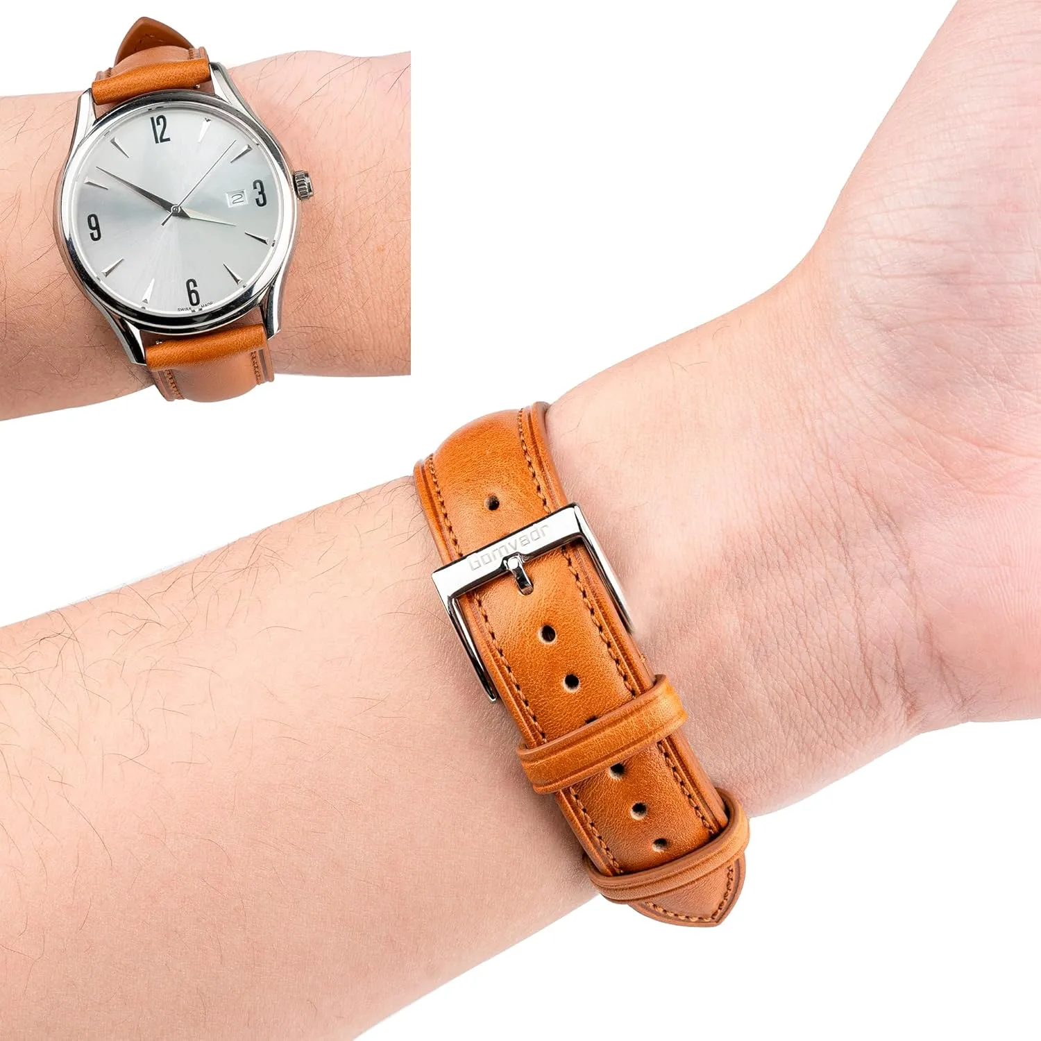 Belt for Men Women Quick Release Leather Watch Band, Two Tone Oil-tanned Top Grain Leather Watch Straps 18mm 20mm cell disorientation hormone division passion 21mm 22mm Replacement Watch 