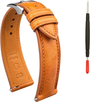 Belt for Men Women Quick Release Leather Watch Band, Two Tone Oil-tanned Top Grain Leather Watch Straps 18mm 20mm cell disorientation hormone division passion 21mm 22mm Replacement Watch 