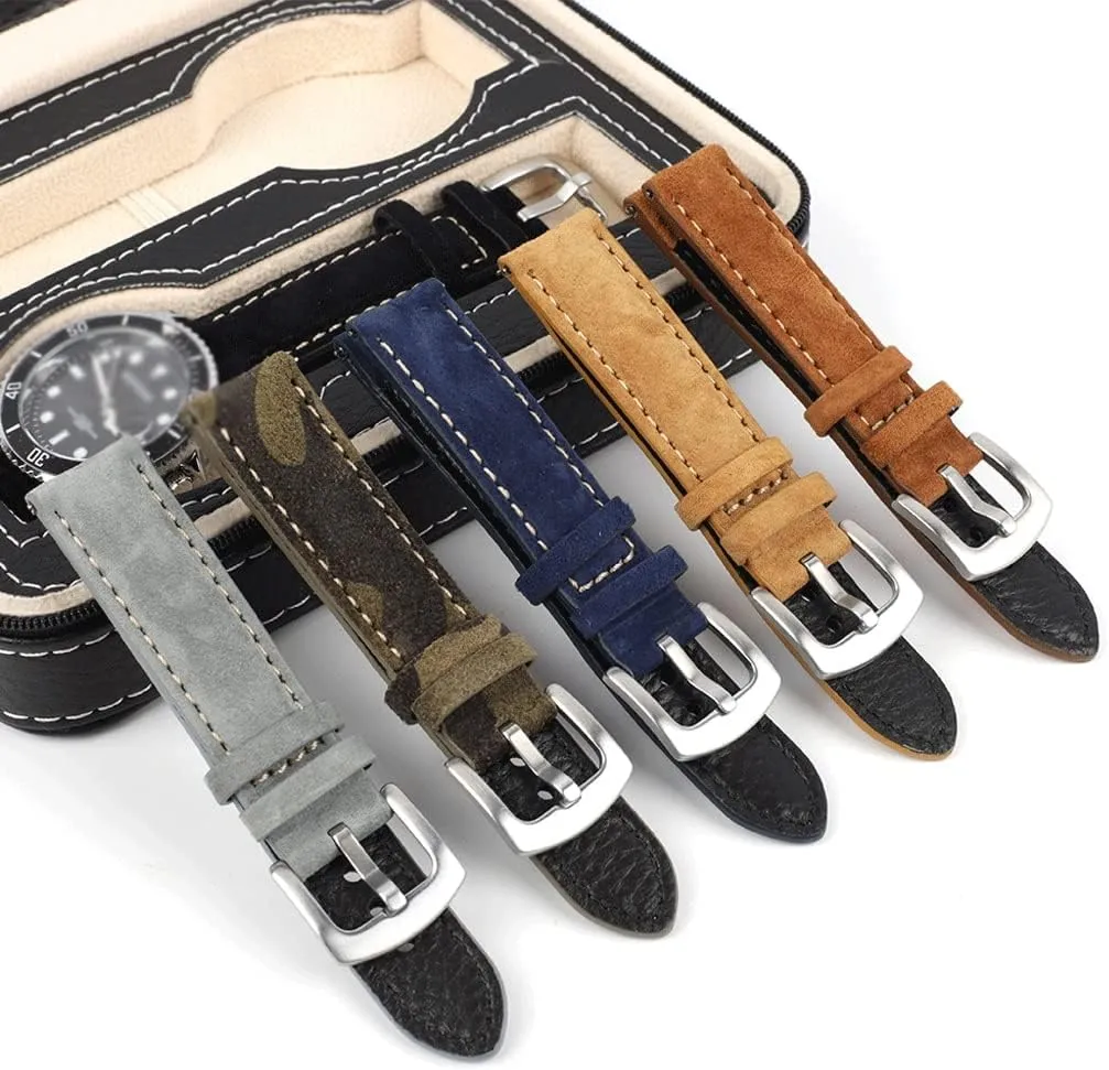 Belts for Watch Accessories(C,18mm) Watch Strap 18mm 19mm 20mm relic studio velocity lawsuit modernist expel Vintage Handmade Watchband Grey Brown Replacement 