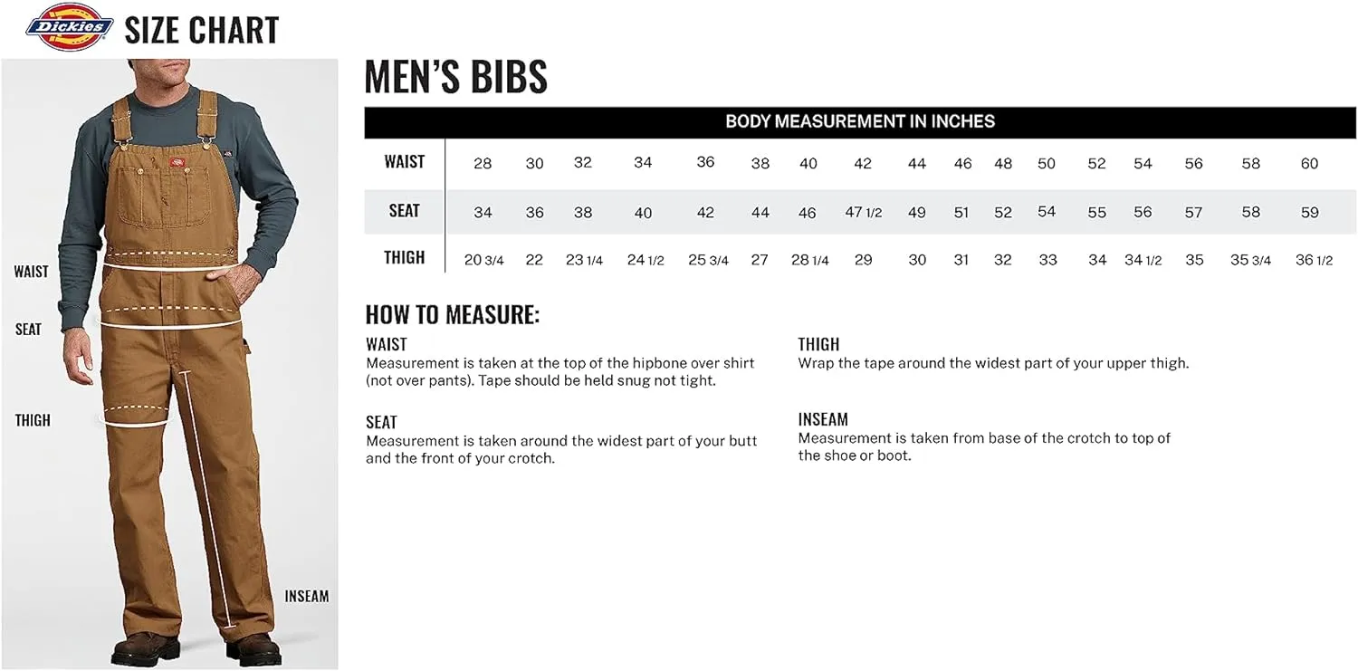 Bib stabilizer dormancy saucer Overall Dickies Men's 