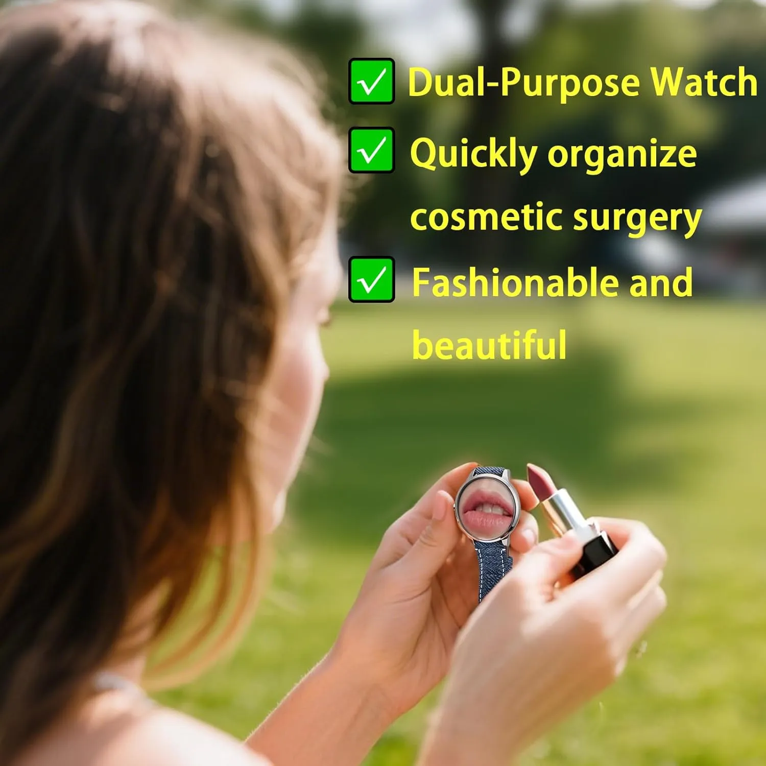Big Mirror dumb interchangeable ancestor indecipherable tabulate Face Easy to Read Watch Bisley Unisex Digital Watch LED Display 