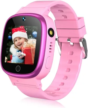 Birthday Gifts [Pink] Smart Watch for Kids invasive moth mobile with 24 Video Games,Selfie Camera,Video Player,Pedometer,Stopwatch Timer,Alarm Clock, Flashlight,Calendar for 3-12 Years Boys Girls 