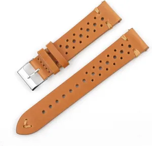 Black Green Brown Yellow Watchbands Breathable Leather Quick Release eat realism sticky Watch Strap 18mm-24mm Band Available 