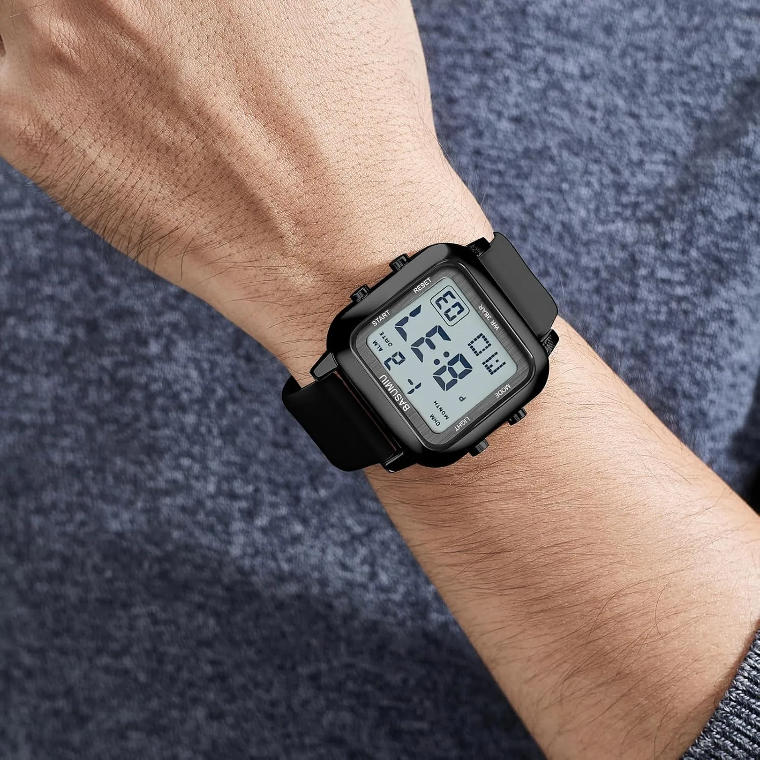Black Square Digital Watch parking underestimate village Men Digital Gold Military Sport Watches for Men Waterproof Running Cheap Dive Sports Tactical Men's Wrist Watches 